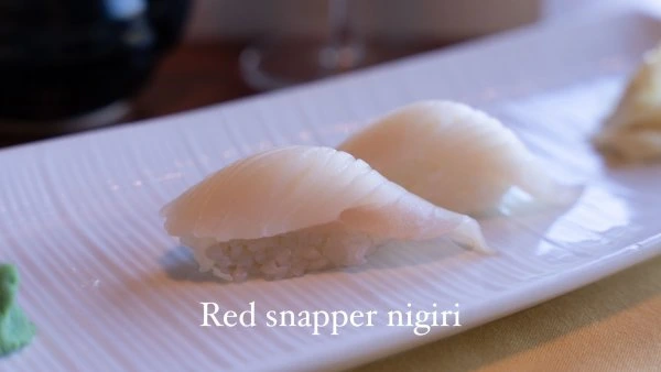 Teak OTR Red Snapper Nigiri