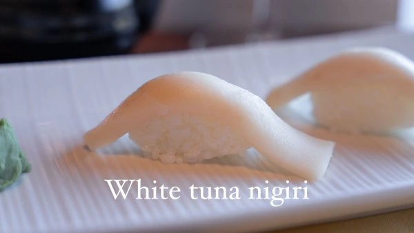 Teak OTR White Tuna Nigiri